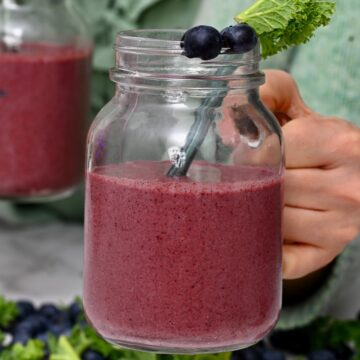 Blueberry+Kale Smoothie