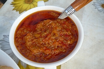 `Zacusca` with eggplant