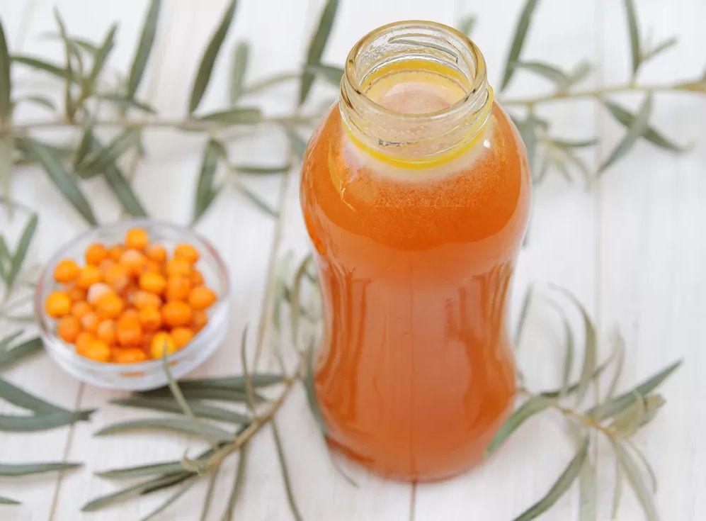 Sea buckthorn syrup with honey