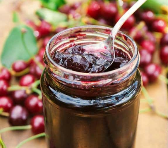 Sour cherry jam