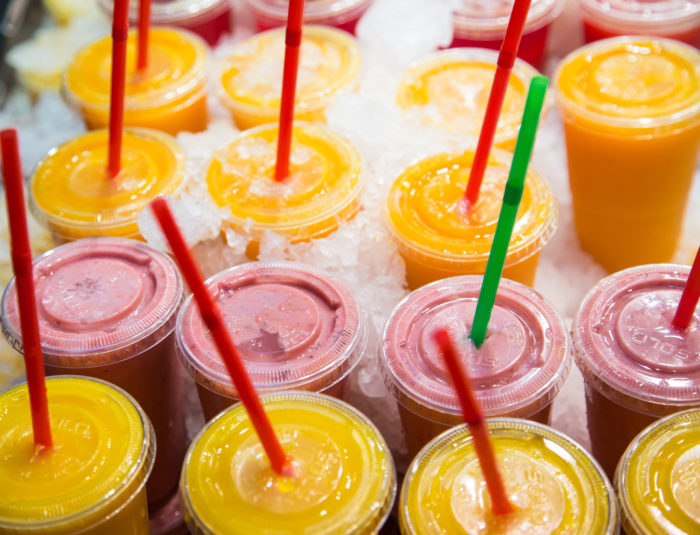 Chilled fresh juices
